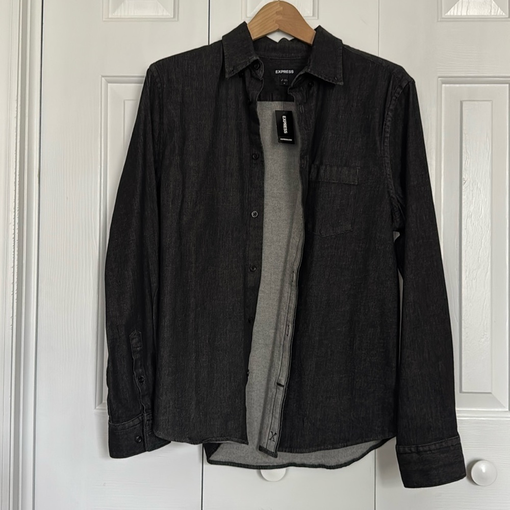 Express Chambray Button Down Shirt